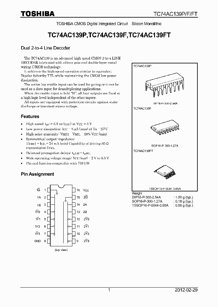 TC74AC139FT12_5674657.PDF Datasheet