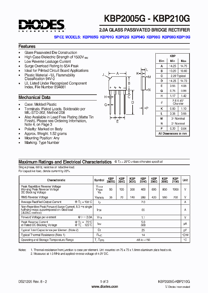 KBP208G_5675482.PDF Datasheet
