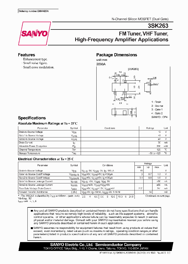 3SK263_5677740.PDF Datasheet