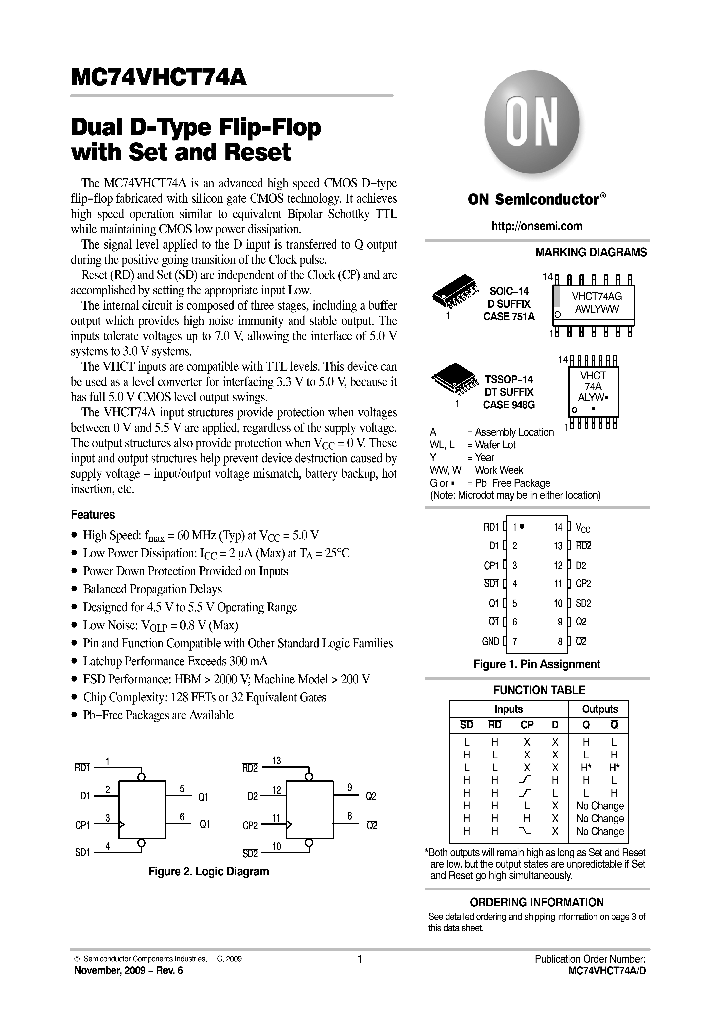 MC74VHCT74ADR2_5679060.PDF Datasheet