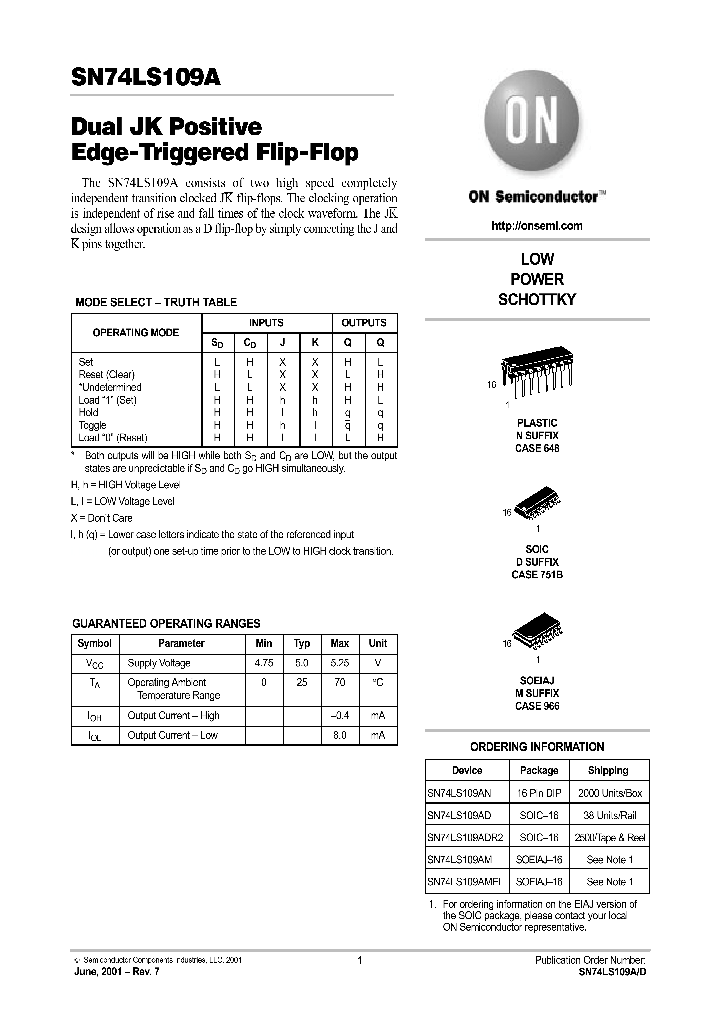 SN74LS109A-D_5680382.PDF Datasheet