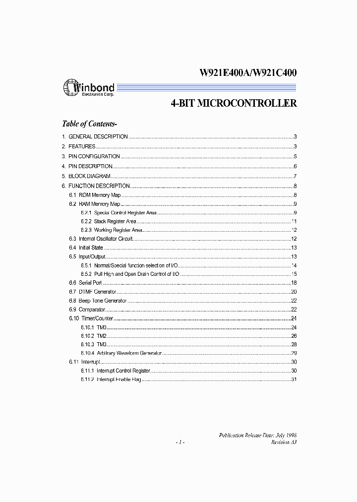 W921E400A_5681813.PDF Datasheet