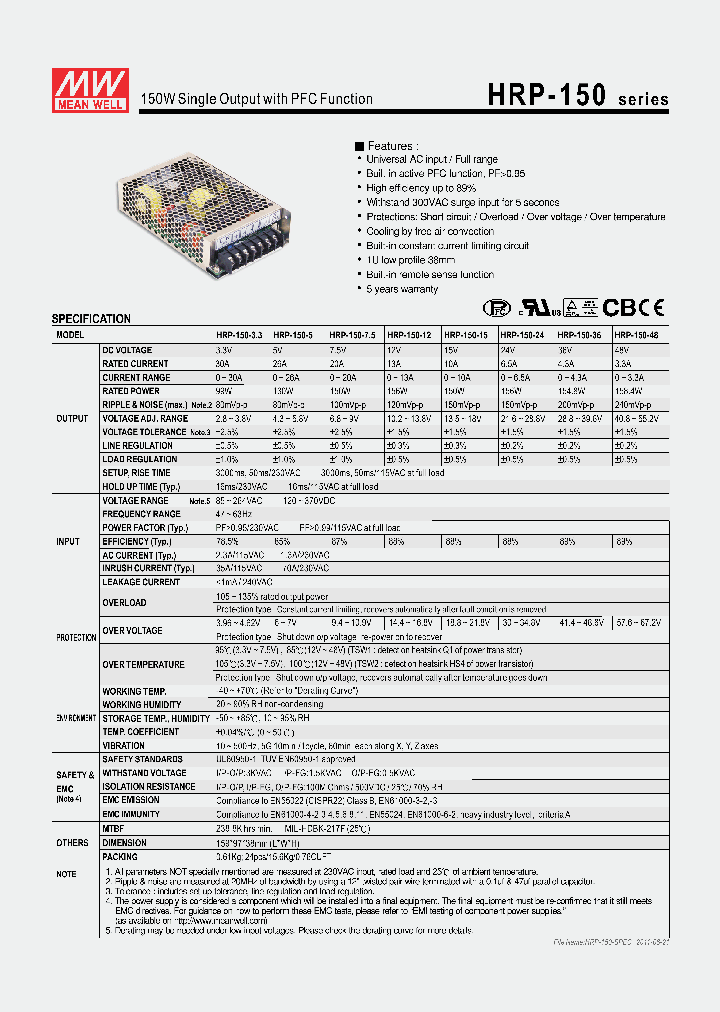 HRP-150-33_5685264.PDF Datasheet