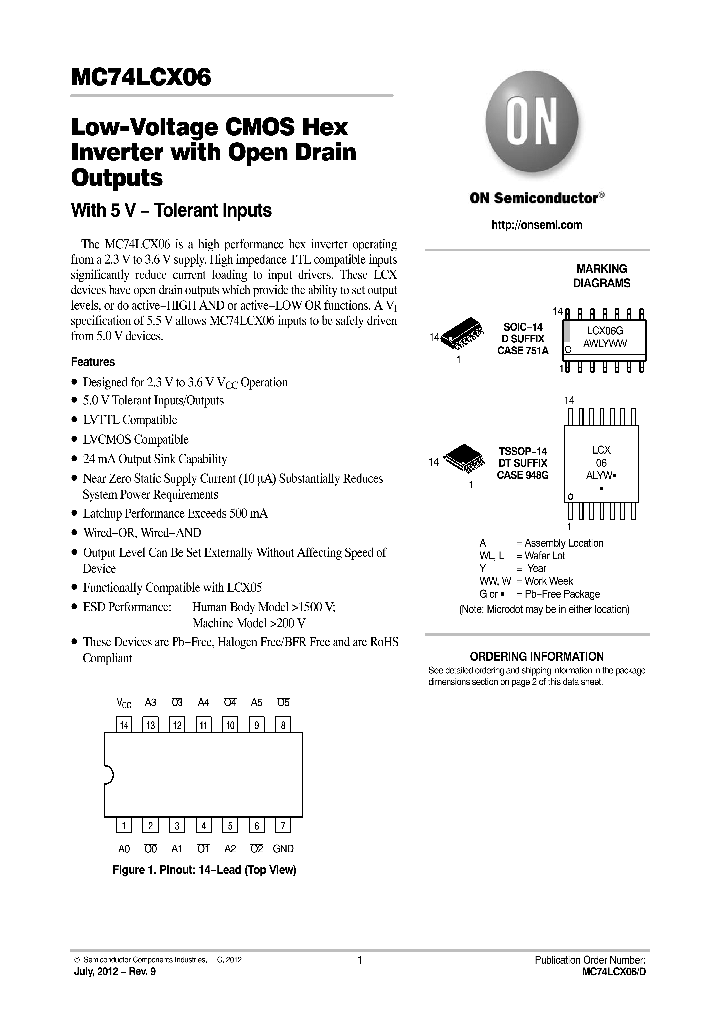 MC74LCX06DTG_5686670.PDF Datasheet