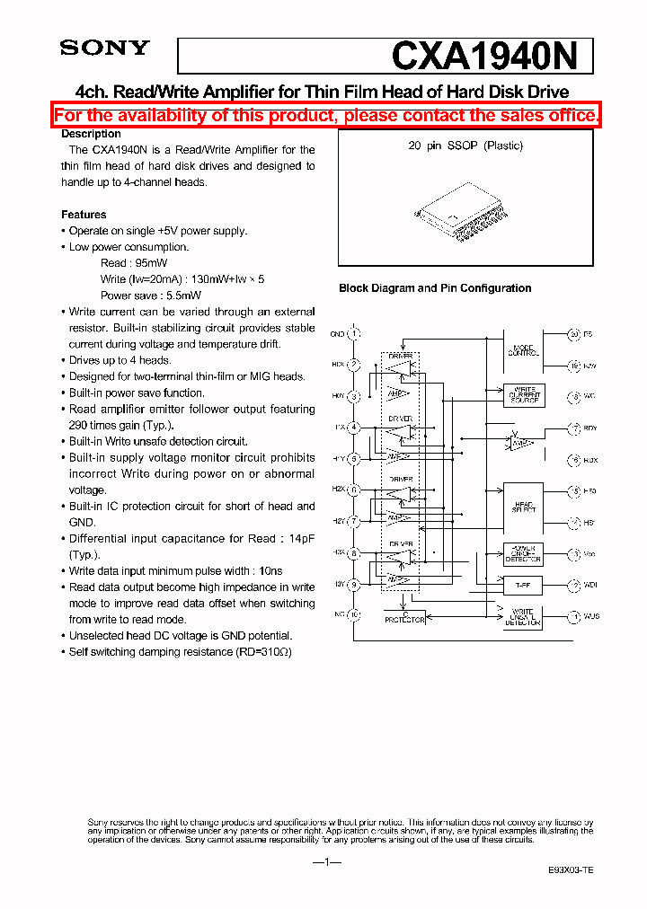 CXA1940N_5689314.PDF Datasheet