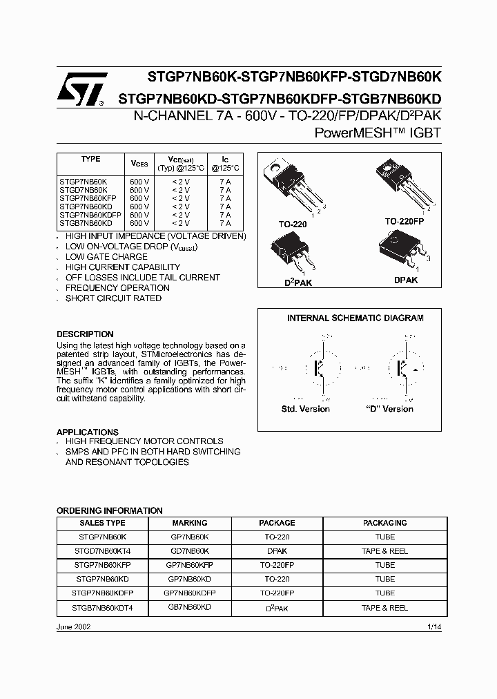 STGB7NB60KD_5690393.PDF Datasheet