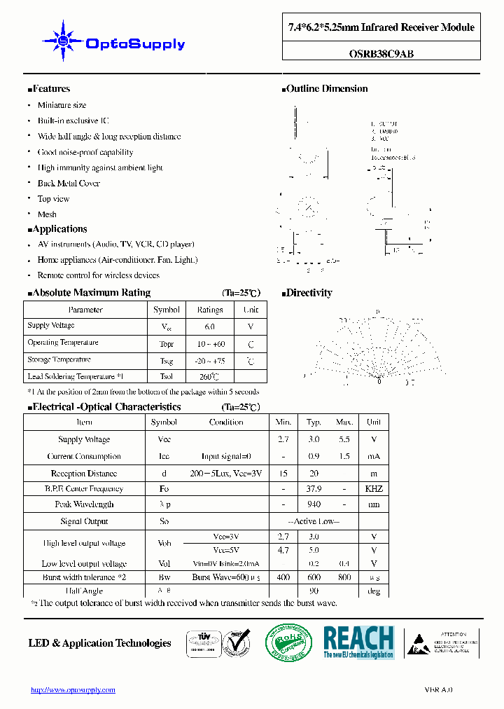 OSRB38C9AB_5690520.PDF Datasheet