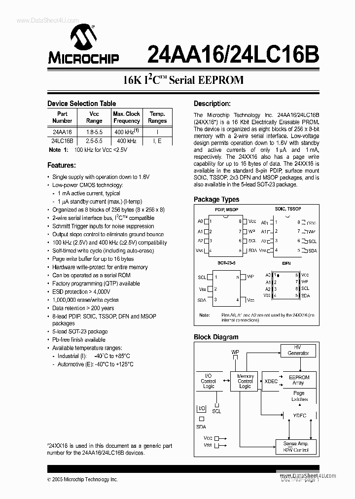 24AA16_5692603.PDF Datasheet