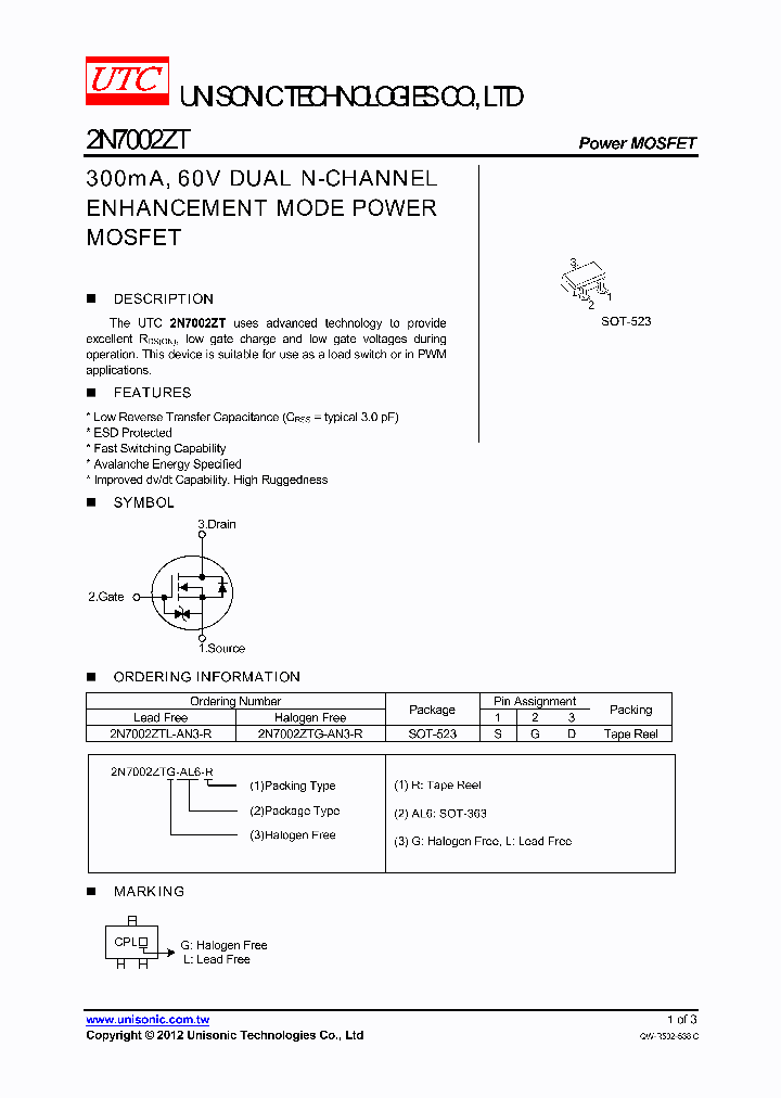 2N7002ZTL-AN3-R_5694733.PDF Datasheet