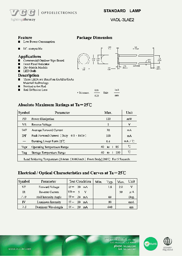 VAOL-3LAE2_5695144.PDF Datasheet