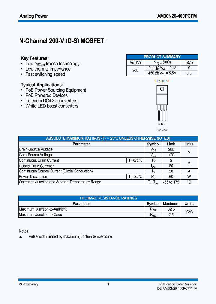 AM30N20-400PCFM_5696353.PDF Datasheet