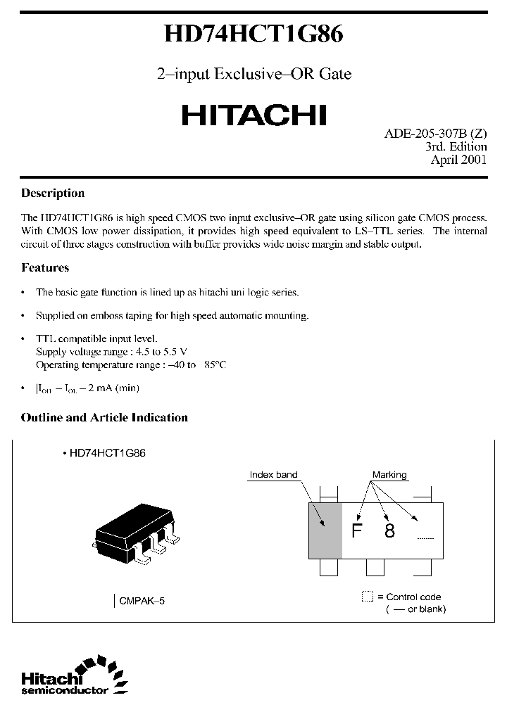 HD74HCT1G86_5700488.PDF Datasheet