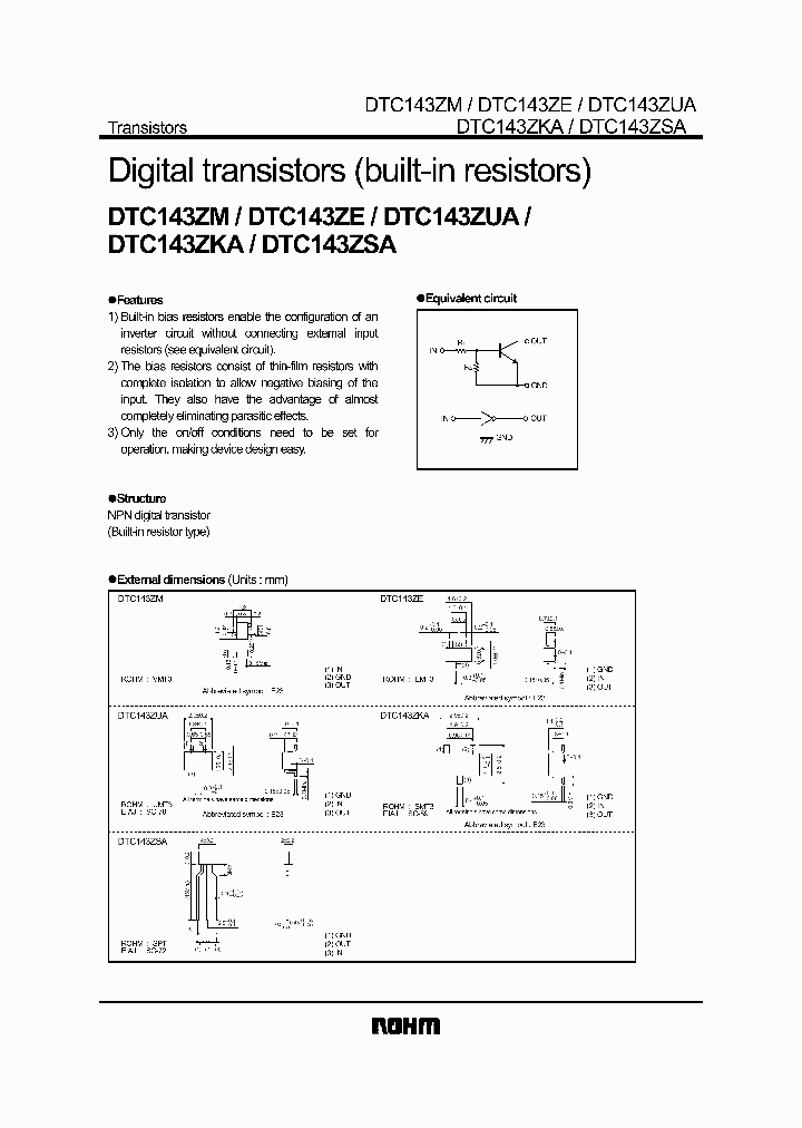 DTC143ZA_5700637.PDF Datasheet