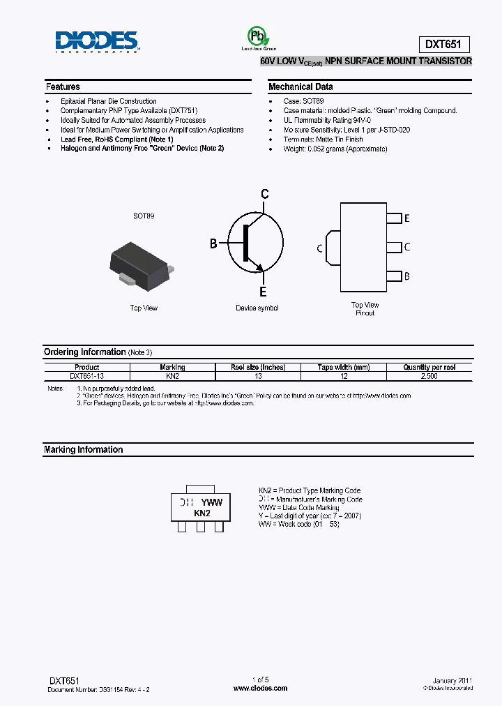 DXT651-13_5704862.PDF Datasheet
