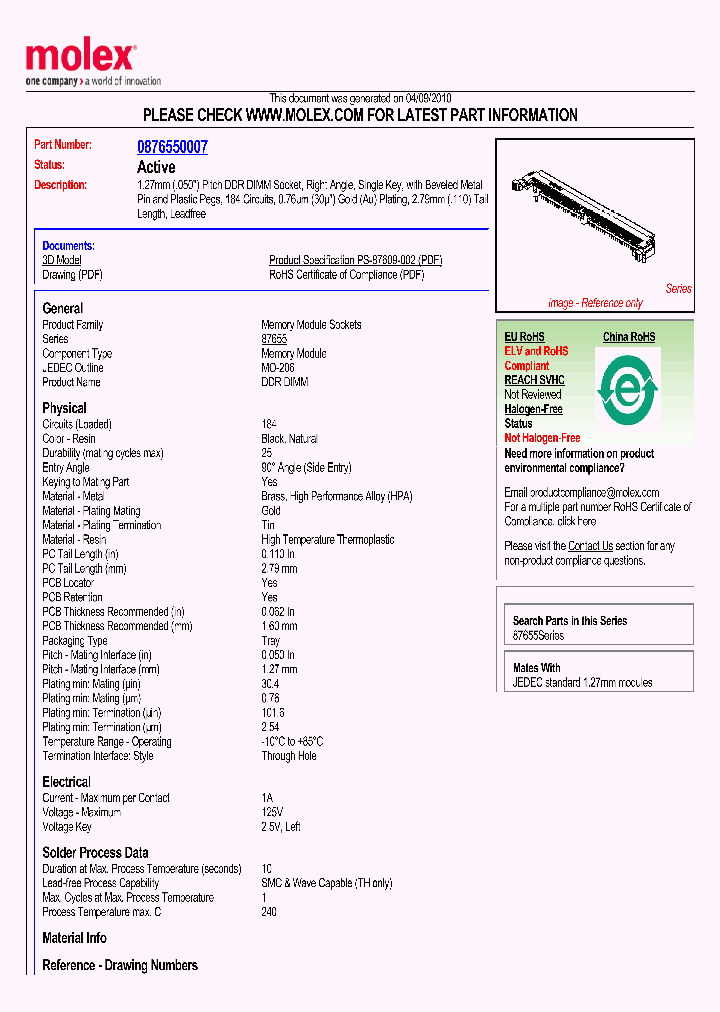 87655-0007_5707651.PDF Datasheet