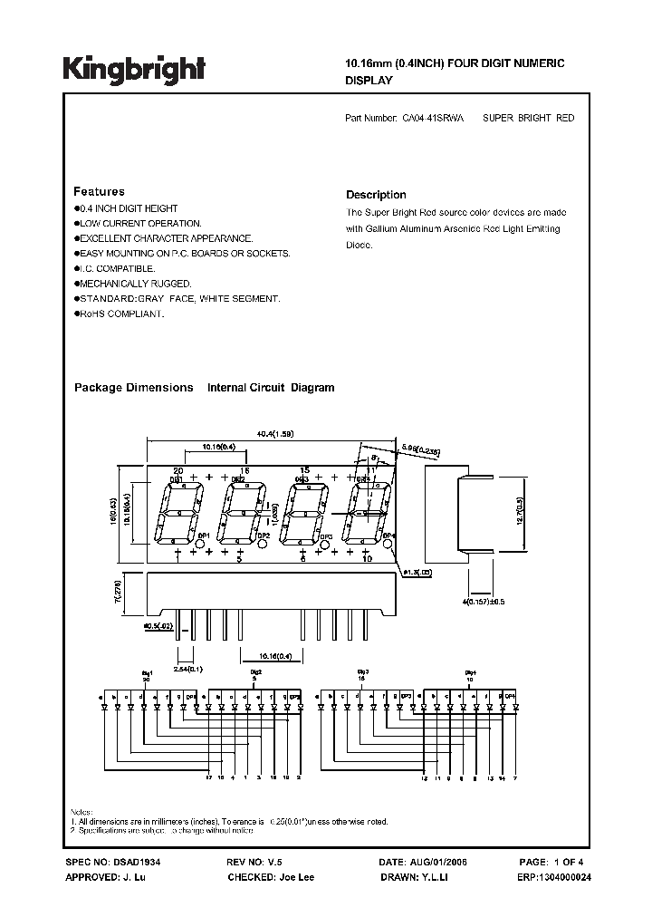 CA04-41SRWA_5714001.PDF Datasheet