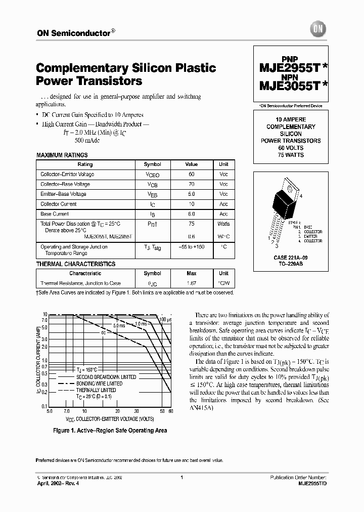 MJE2955T-D_5708805.PDF Datasheet