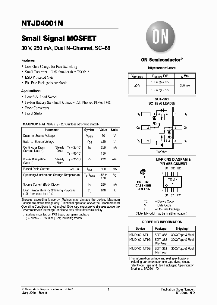 NTJD4001NT2G_5708808.PDF Datasheet