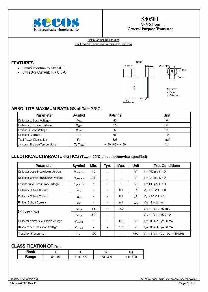 S8050T_5715881.PDF Datasheet