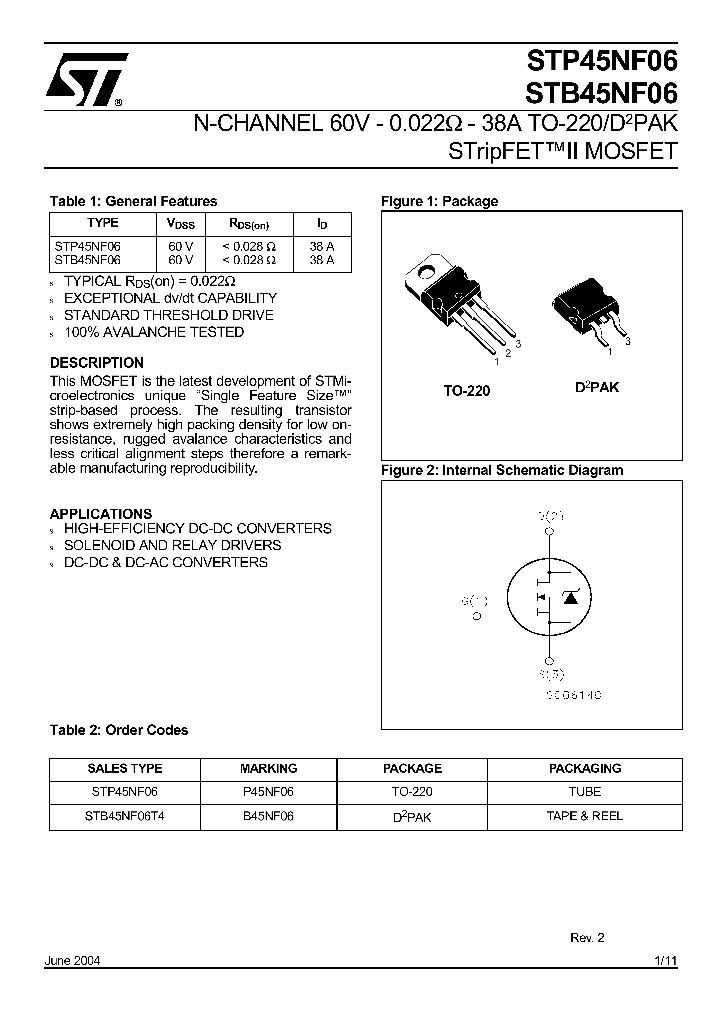 STB45NF06T4_5717115.PDF Datasheet