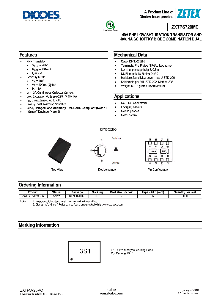 ZXTPS720MCTA_5710461.PDF Datasheet