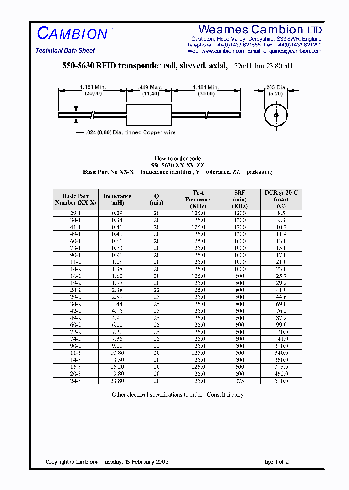 550-5630_5720145.PDF Datasheet