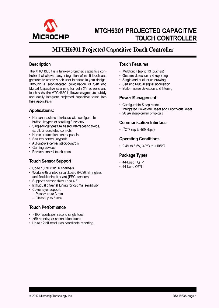 MTCH6301T-IML_5722561.PDF Datasheet