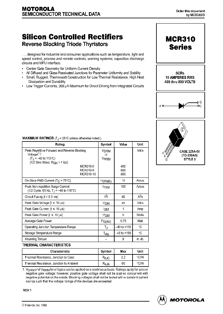 MCR310-010_5722886.PDF Datasheet