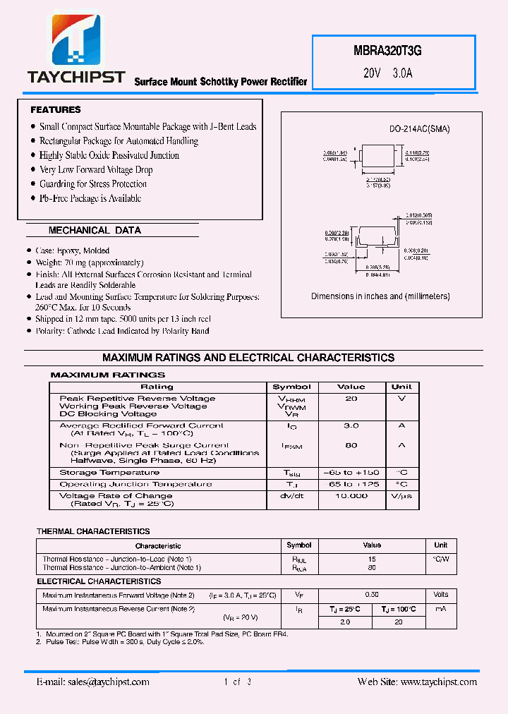 MBRA320T3G_5722718.PDF Datasheet