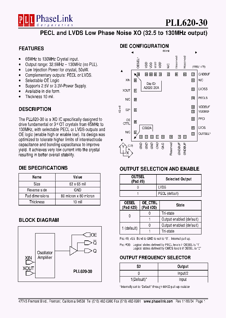 PLL620-30_5723754.PDF Datasheet