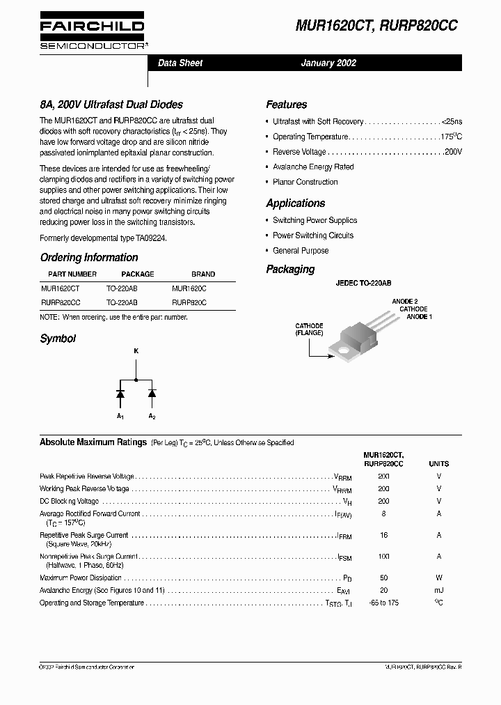 MUR1620CT_5725279.PDF Datasheet