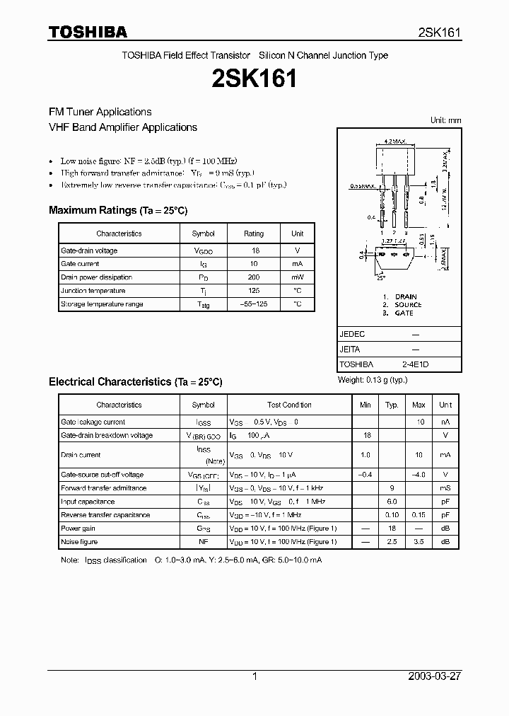 2SK161_5727195.PDF Datasheet