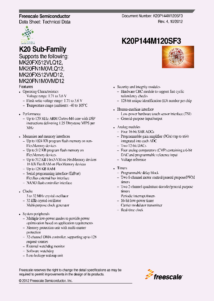 K20P144M120SF31210_5735323.PDF Datasheet