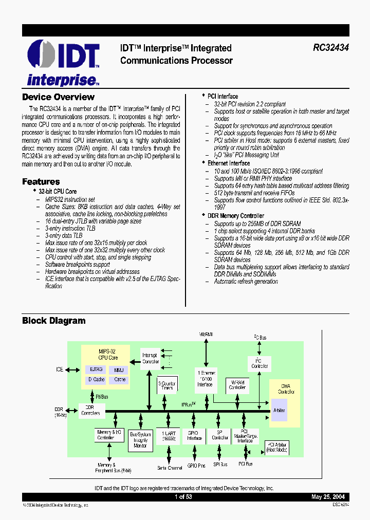 IDT79RC32434_5736457.PDF Datasheet