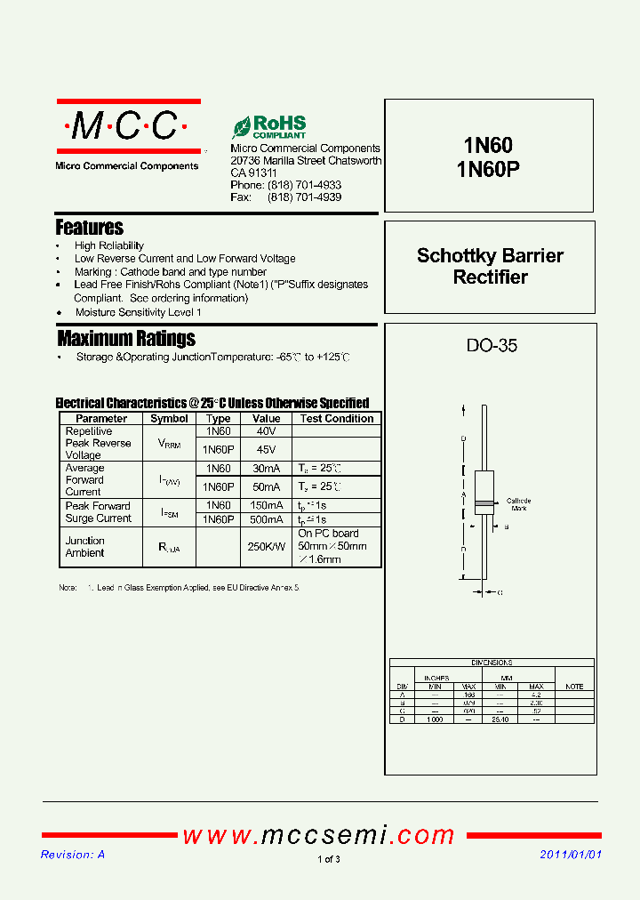 1N60_5737138.PDF Datasheet