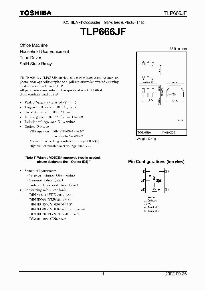TLP666JF_5740694.PDF Datasheet
