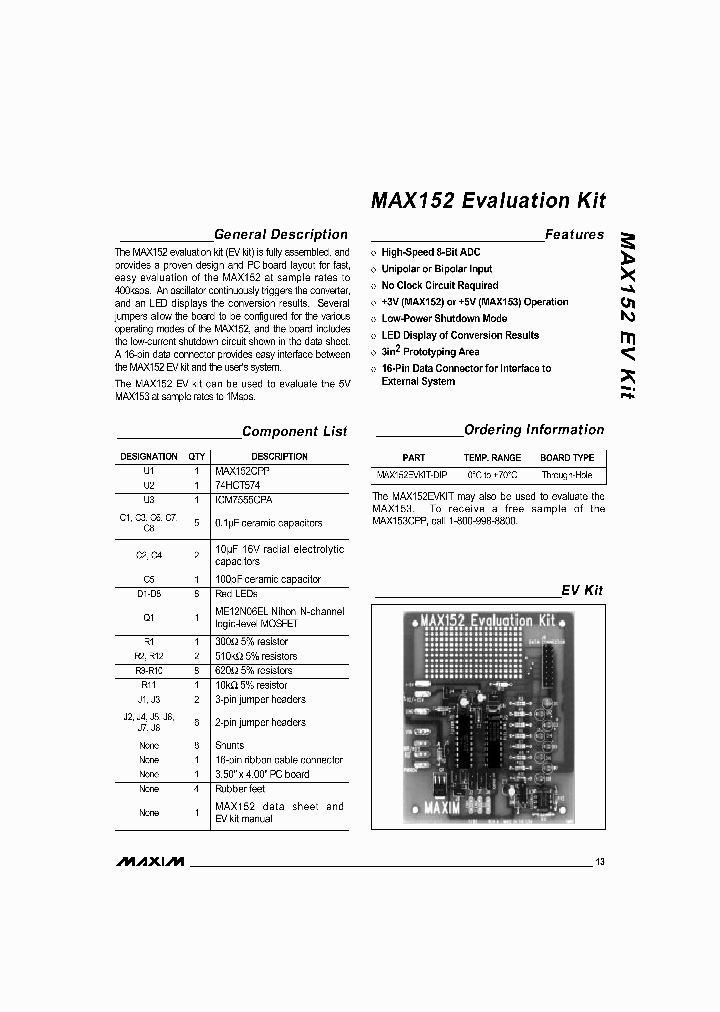 MAX152EVKIT_5741294.PDF Datasheet