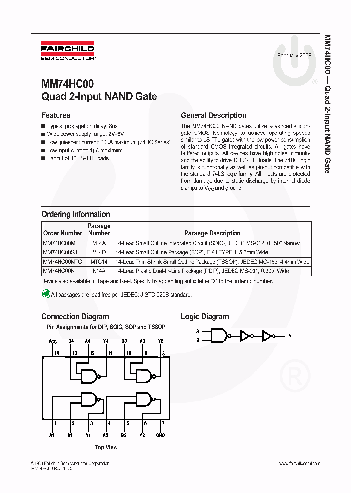 MM74HC00MTCXNL_5741650.PDF Datasheet