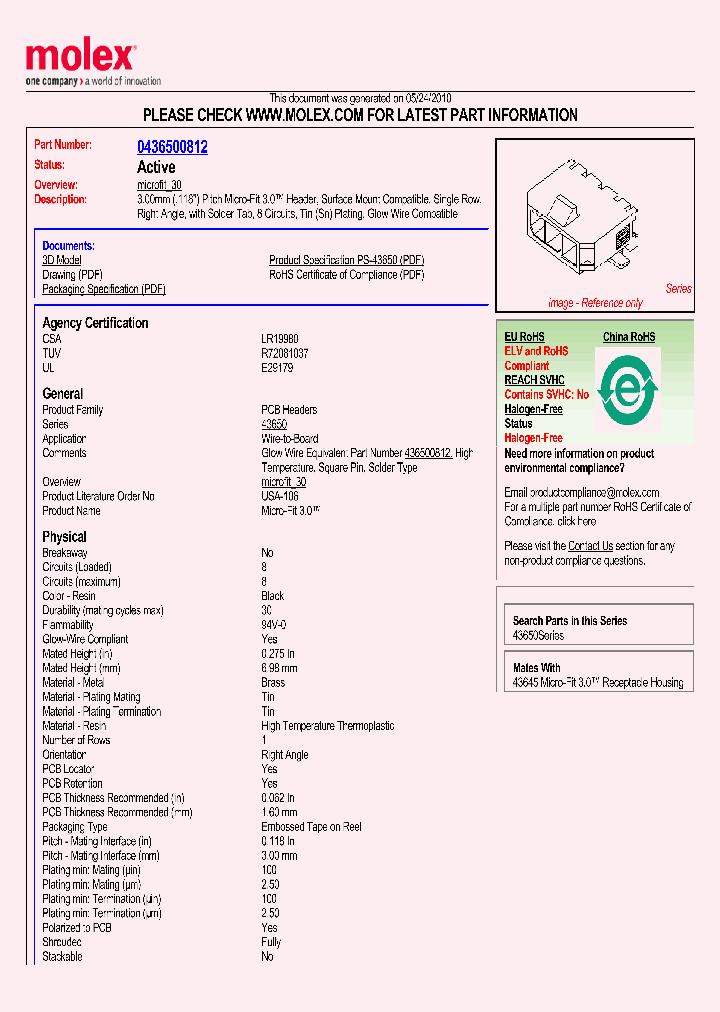 43650-0812_5744767.PDF Datasheet