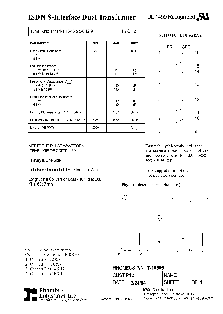 T-10505_5746610.PDF Datasheet