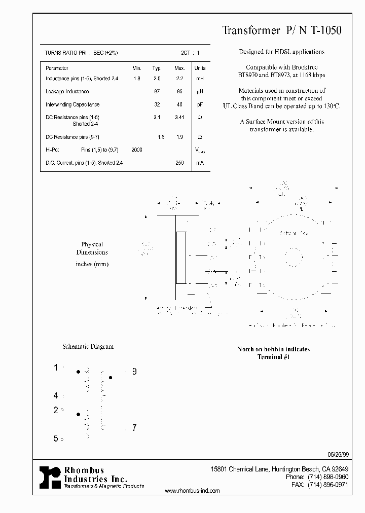 T-1050_5746598.PDF Datasheet