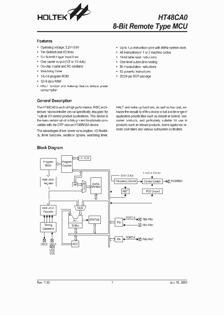 HT48CA0_5747144.PDF Datasheet