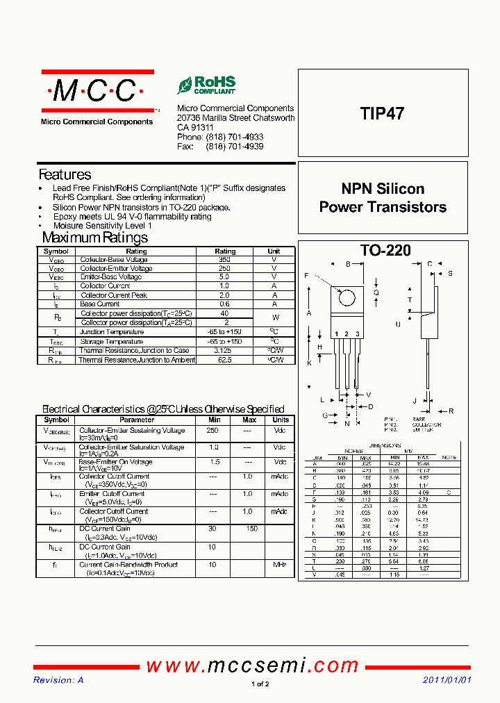 TIP47_5748258.PDF Datasheet