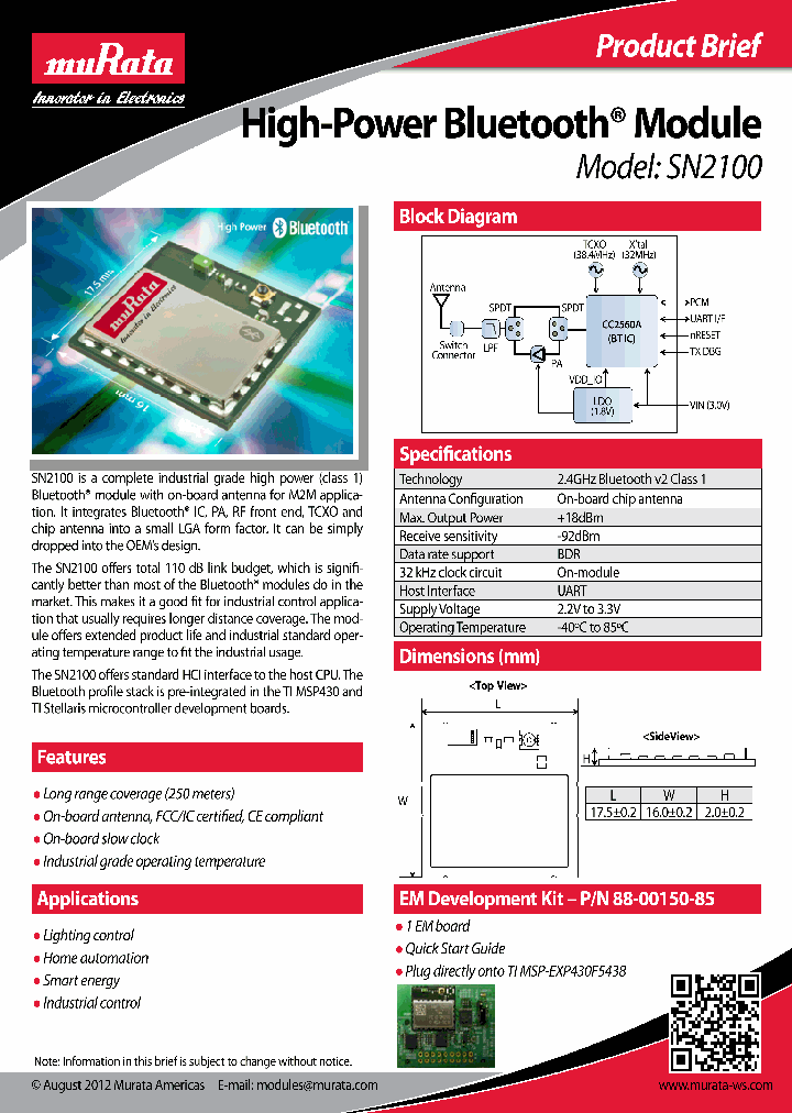 SN2100_5752007.PDF Datasheet