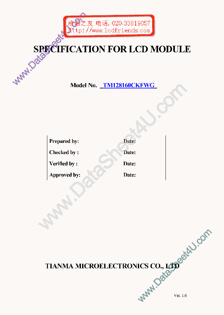 TM128160CKFWGSPECSNEW_5756923.PDF Datasheet