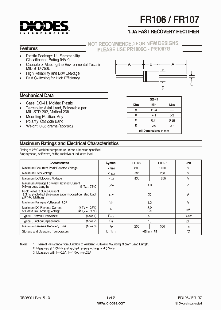 FR106-T_5761101.PDF Datasheet
