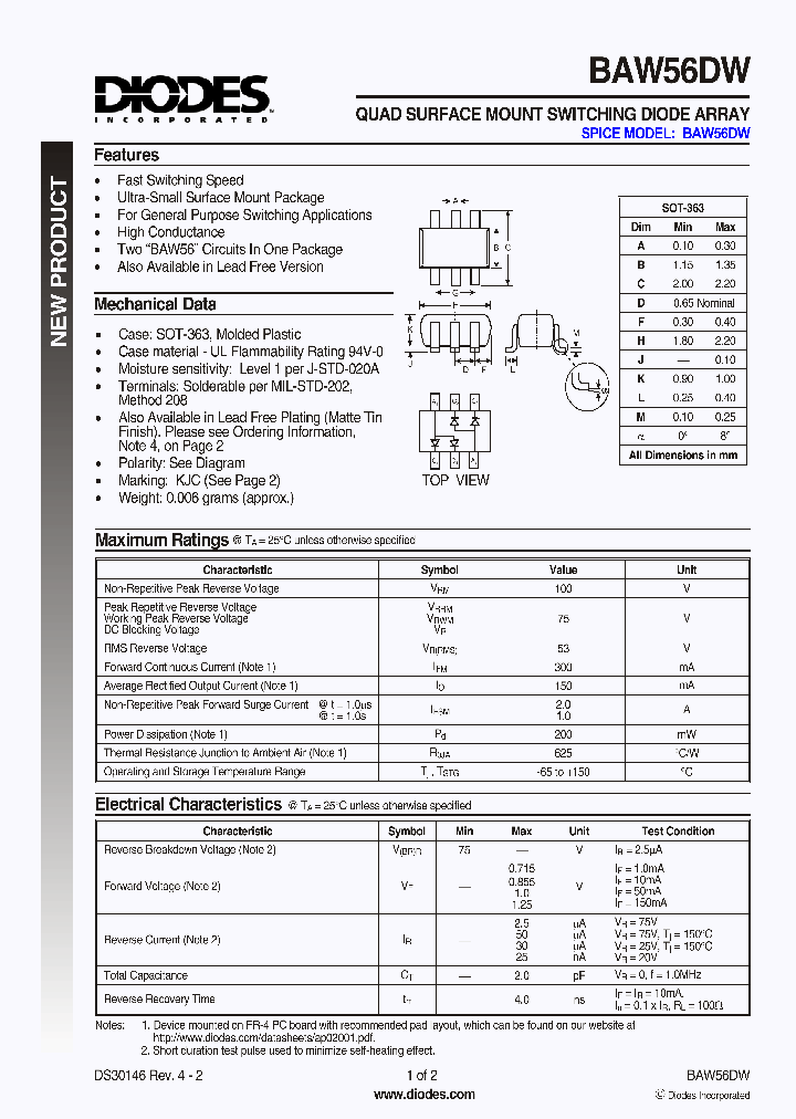 BAW56DW_5761384.PDF Datasheet