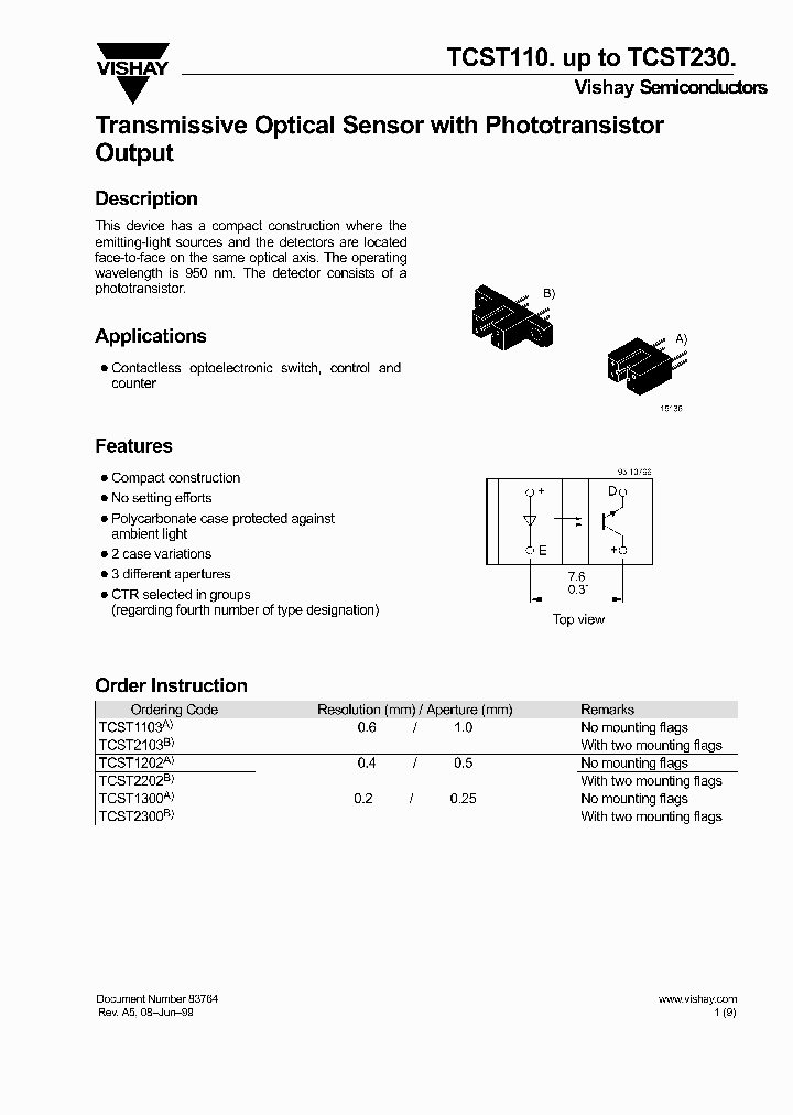 TCST110UPTOTCST230_5761750.PDF Datasheet