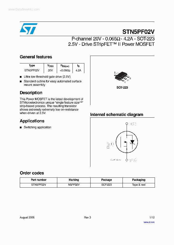 STN5PF02V_5762105.PDF Datasheet