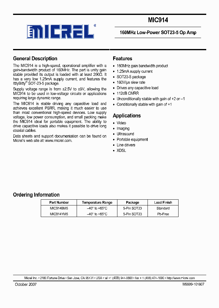 MIC914BM5_5762454.PDF Datasheet